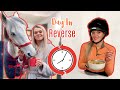 Living my day in REVERSE... EQUESTRIAN EDITION | Lilpetchannel