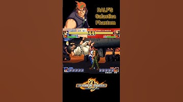 RALF 🔥 ka Galactica Phantom in KOF 99 with different Strikers. #retrogaming #nostalgia #90skids #kof