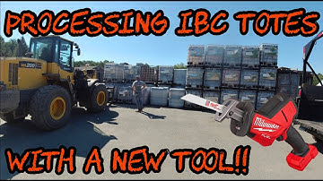 #265 Processing IBC Totes for Firewood with a New Tool
