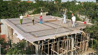 #5 План строительства дома с японской крышей / Лучшие оптимальные бетонные перекрытия 2-й