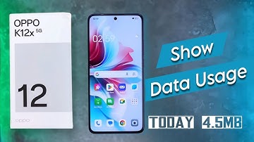 How to Show Data Usage in Oppo K12x | Oppo K12x 5G me Data Use Kaise Dekhe