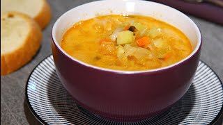 Winter Vegetarian Soup with Sauerkraut - Зимна чорба с кисело зеле от 1937 г