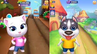 Talking Tom Gold Run 2 vs Running Pet: Dec Rooms / Android iOS Game screenshot 4
