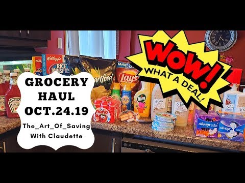 Canadian Couponing – My first grocery haul October 24th 2019 with Coupons and Price match