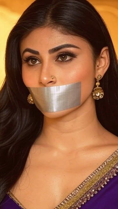 Mouni Roy tape gagged |Duct Tape