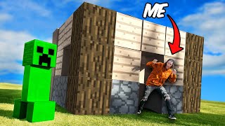 Exploding Minecraft Creeper in Real Life