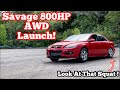 Crazy 800HP MAZDASPEED6 Launches HARD at 6500rpm On No Prep! | SOUNDS INSANE |