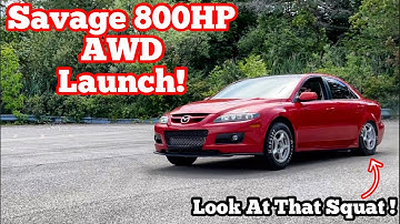 Crazy 800HP MAZDASPEED6 Launches HARD at 6500rpm On No Prep! | SOUNDS INSANE |