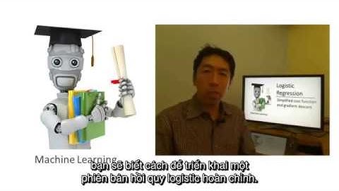 [Vietsub] Andrew Ng - Bài 23: Đơn giản hoá cost function và gradient descent cho Hồi quy logistic