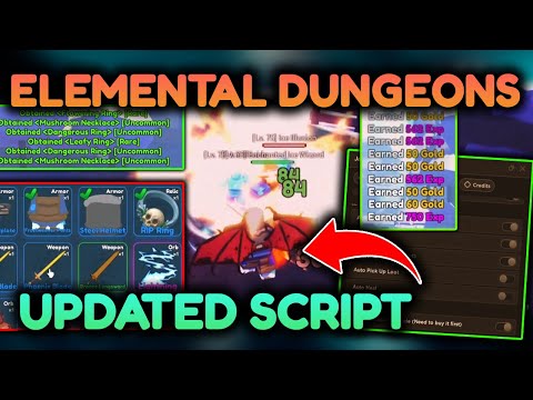 *OP* ELEMENTAL DUNGEONS HACK 🔥 AUTO MASTERY, AUTO DUNGEON, ITEMFARM🔥Roblox Elemental Dungeons Script