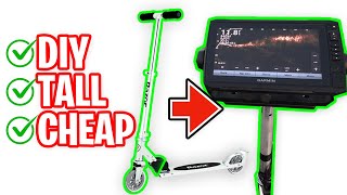 ⚠EASY! DIY  Tall Raised Fish Finder Mount for Livescope! ActiveTarget | MEGA Live | Razor Scooter