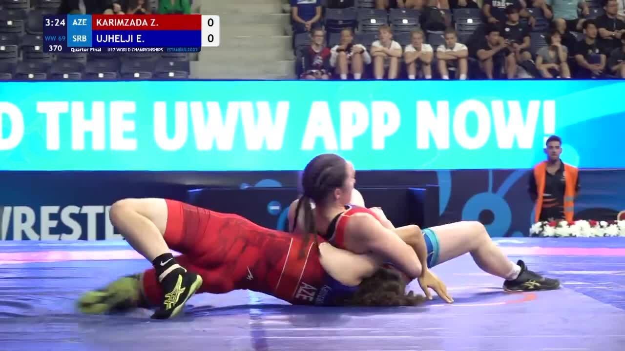 Quarter Final • WW 69Kg • Zahra KARIMZADA (AZE) vs. Evelin UJHELJI (SRB)