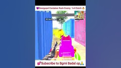 M416 1v4 Clutch 🔥 In Georgopol 🤣 #shorts #bgmi