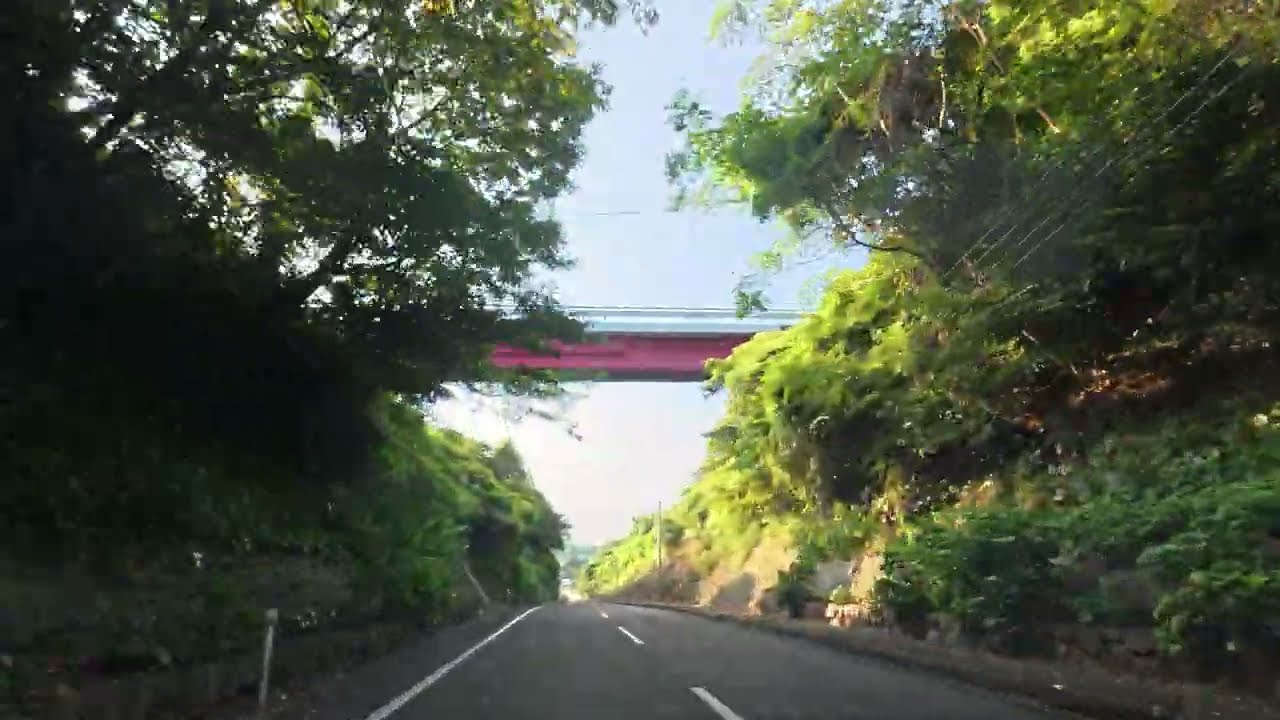 【車載動画】道の駅長島～国道389号線～道の駅黒之瀬戸だんだん市場