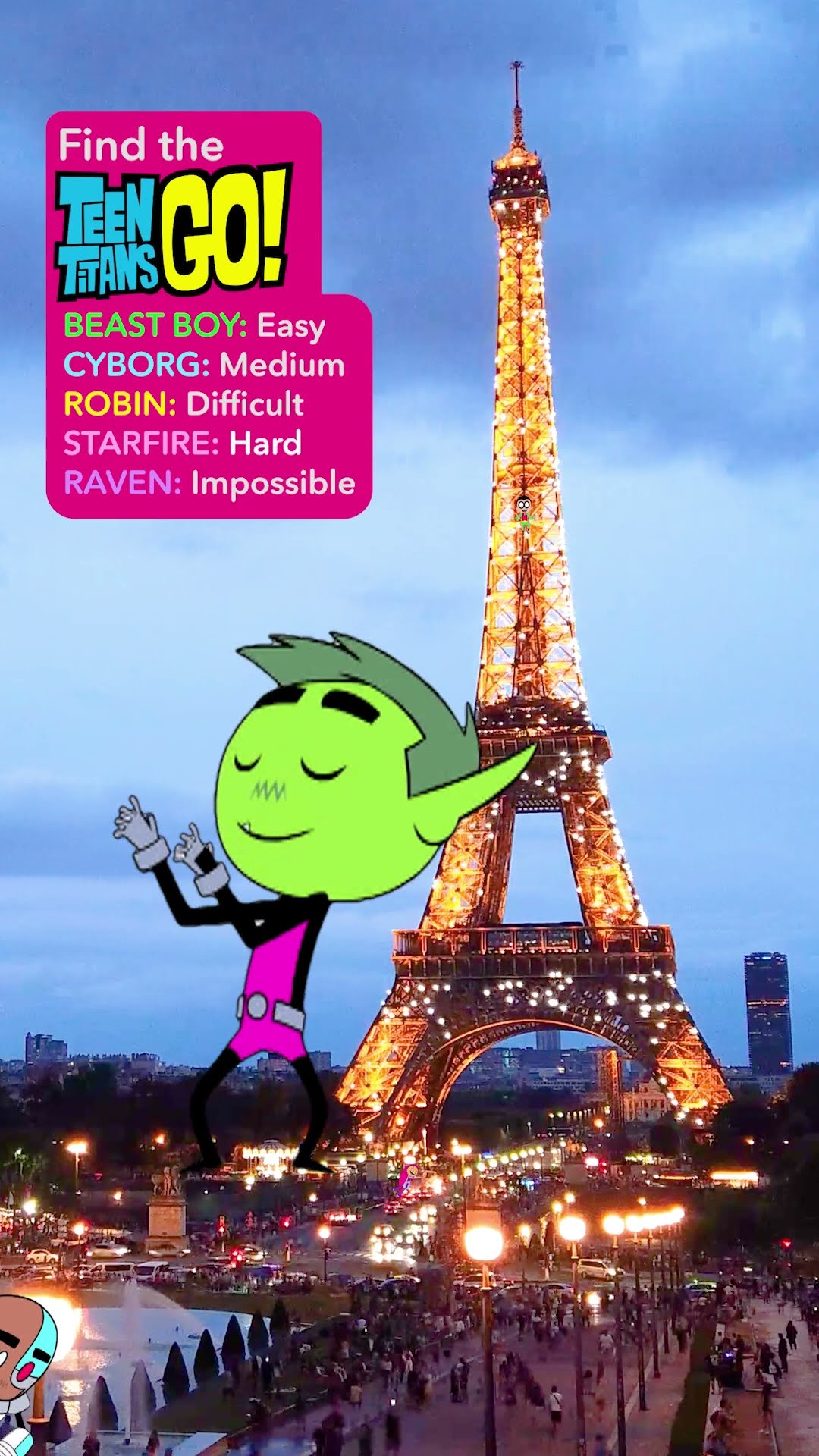 Find the Characters in Paris Challenge | Teen Titans Go! | Watch more on Cartoon Network #Shorts