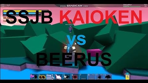MAX SSJB KAIOKEN VS BEERUS | DRAGON BALL Z FINAL STAND