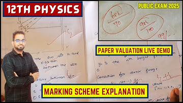 12th Physics Public Exam 2025 Paper Correction Live Demo | 12th Physics Paper Correction Video
