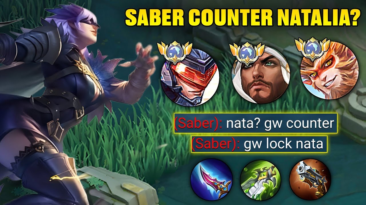 BEGINI CARA MAIN NATALIA COUNTER BALIK SABER | BUILD NATALIA TERSAKIT 2026 - MLBB