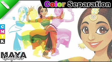 4 Color Work - Corel draw | Color Separation for Screen Printing | Corel draw tutorial