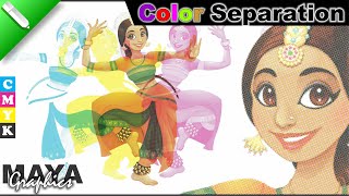 4 Color Work - Corel draw | Color Separation for Screen Printing | Corel draw tutorial