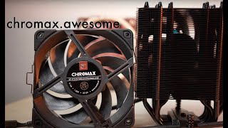 The Chromax NFA12x25 and NHU12A  Noctua's finest in black!