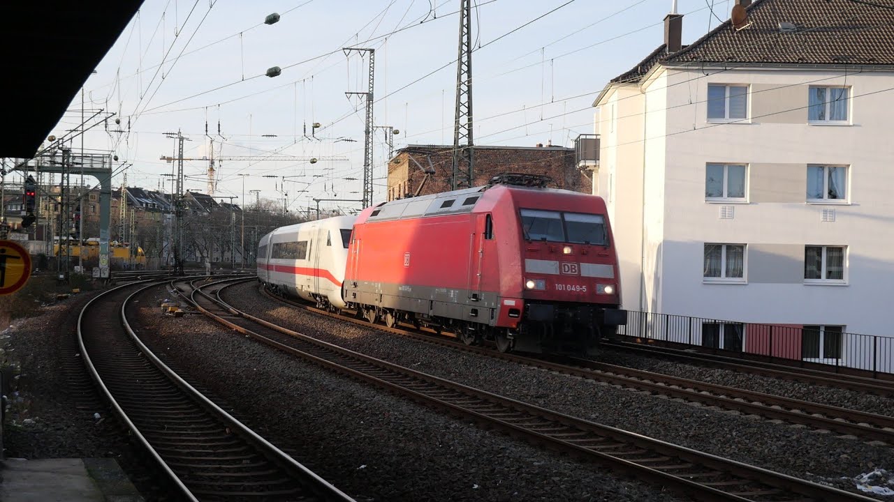 Eisenbahnverkehr in Düsseldorf Volksgarten Mit Br 193 402 101 147 111 702 401 609 403 622 406 182
