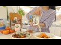 ENG│쭈꾸미에 치즈피자 싸먹고 편의점 마라탕 예약하기. 새로운 취향찾는 자취일상.고추치즈삼겹말이, 단감카프레제 단감라페