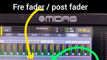 cara merubah setingan mixer MIDAS M32 / BERINGER X32 dari PRE FADER ke POST FADER
