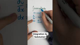 Integration by substitution with Trig Functions! #math #calculus #integrationbysubstitution