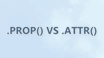.prop() vs .attr() (9 SOLUTIONS!!)