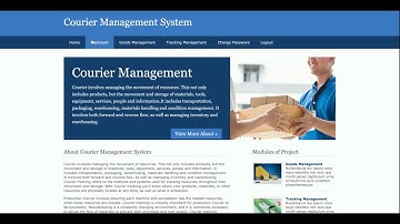 Python Django Project on Courier Management System