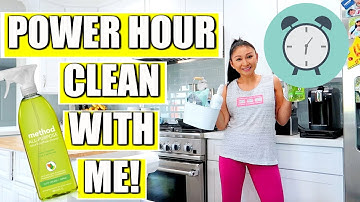 Clean With Me: Power Hour Speed Cleaning