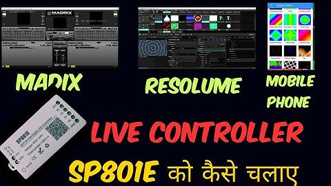 SP801E Wifi Artnet Pixel Led Controller || Madrix || Resolume Arena || Mobile Phone || Hardhat.
