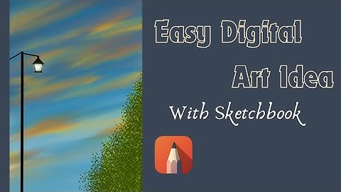 How to draw digital art in mobile. Easy drawing on Sketcbook app. Digital art idea #sketchbook #art