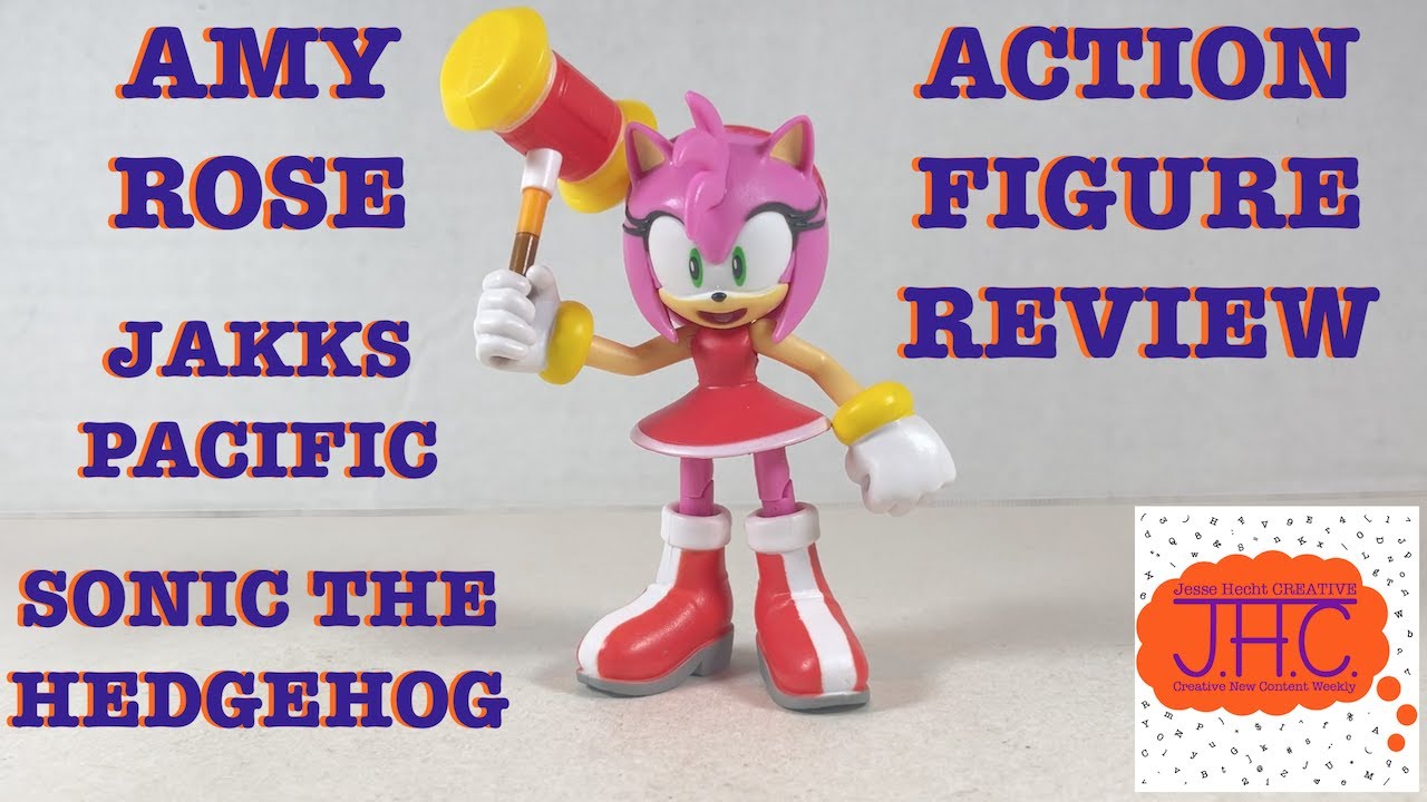 Amy Rose Jakks Pacific Action Figure Review CD Adventure Battle Heroes  Fighters Boom Drift Games