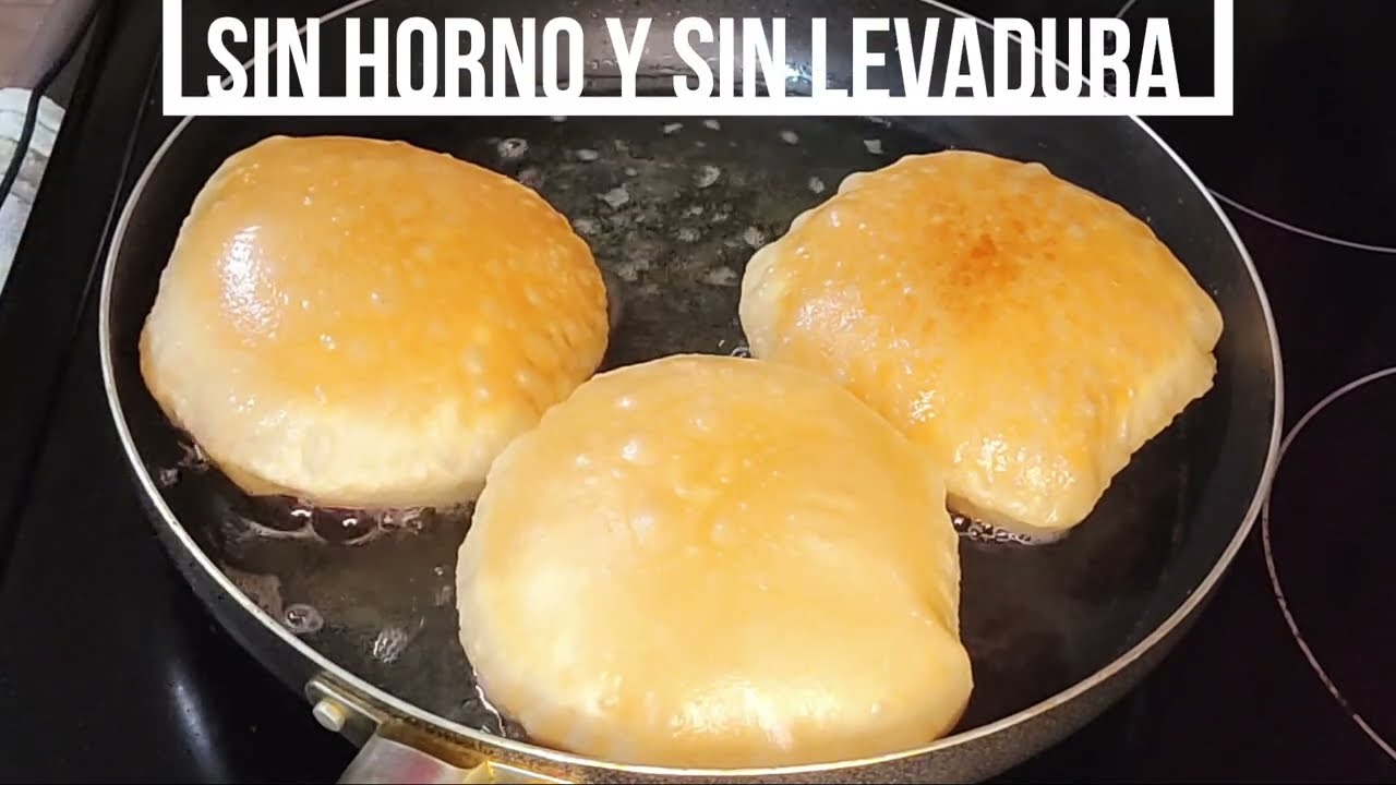 PAN FRITO Sin horno y sin Levadura, se infla como un globo/Recetas Con Amor