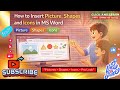 How to Insert Picture, Shapes and Icons in MS Word | Picture |Shapes | Icons | Smart Document Design