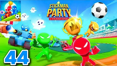 Stickman Party 1234 Player - Gameplay Walkthrough Part 44 - Tournament Mode (iOS, Android)