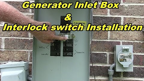 Generator Interlock switch and Power Inlet box Installation
