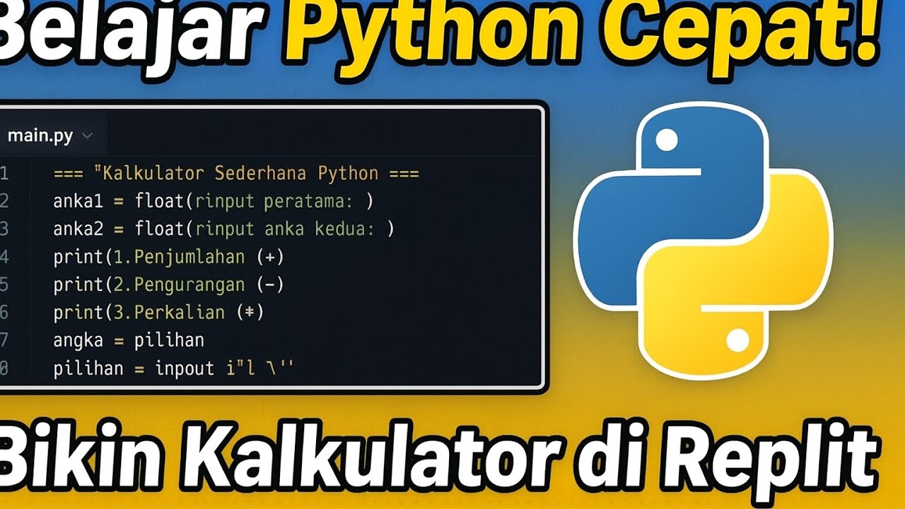 Belajar Python di Replit untuk Pemula | Bikin Kalkulator Sederhana ...
