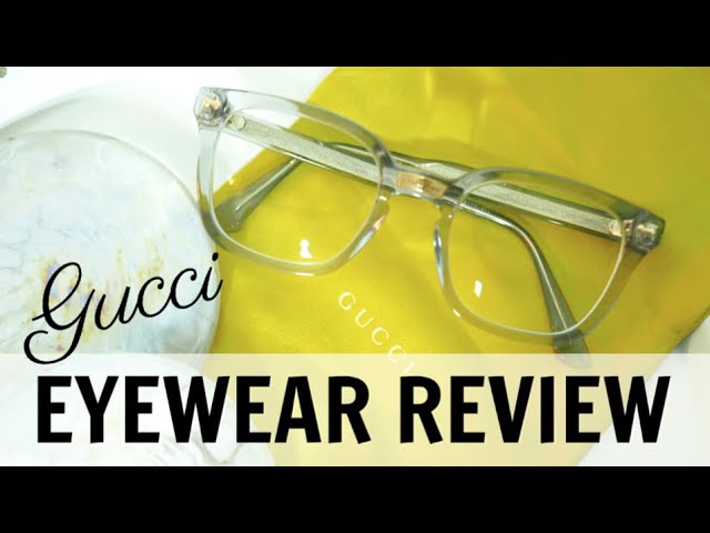 gucci transparent glasses