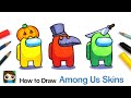 How to Draw AMONG US Game Skins 🎃Halloween