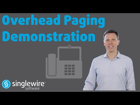 Overhead Paging Demonstration of Singlewire InformaCast