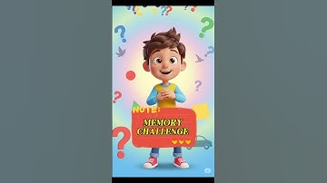 Remember The Things | Fun Memory Game For Kids | Learning | Toddler Educational Video