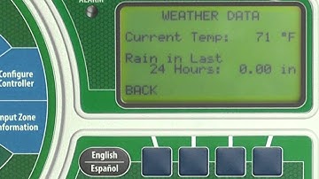 Rain Bird ESP-SMTe: Weather Data and Log