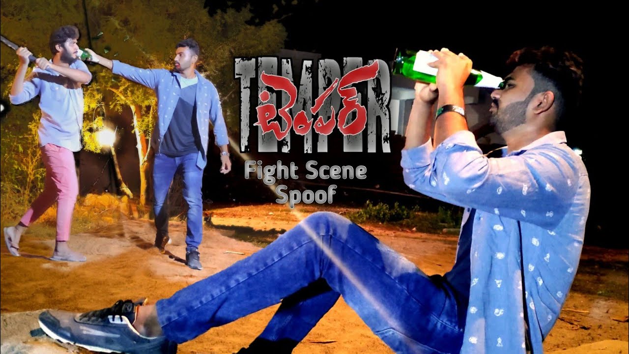 Temper Movie Fight Scene Spoof | Jr.NTR Fight Scene at Beach | temper Fight | Flyingbirdscreations