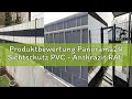 Produktbewertung Panorama24 Sichtschutz PVC - Anthrazit RAL 7016-35m (7m²) - Doppelstabmatten Zaunfo