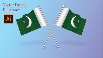 Waving Flag | Vector Design | Illustrator