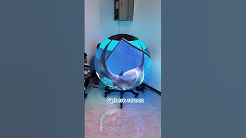 A sphere screen is a display technology that wraps content around a spherical #leddisplay #ledscreen