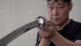 Process of Making a HandForged Katana. Korean Swordsmith with 30 Years of Experience.